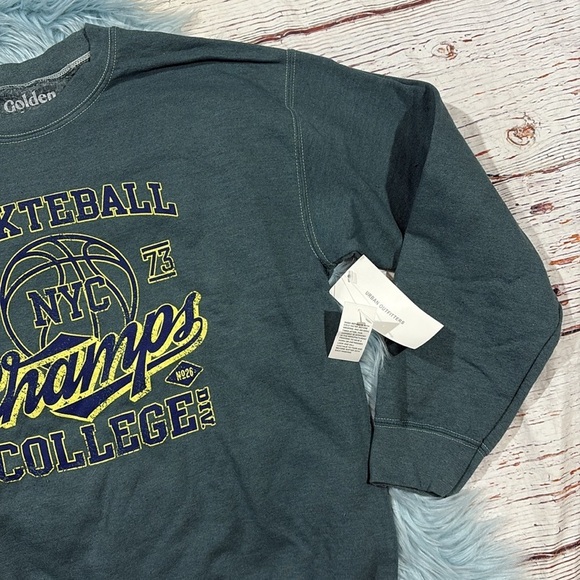 NWT Urban Outfitters Golden Hour Basketball NYC College Crewneck Sweatshirt - Picture 5 of 8